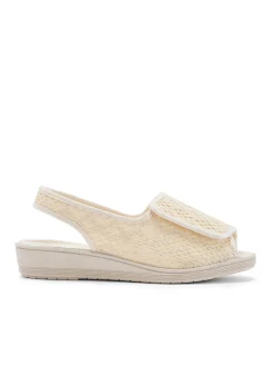 Femme Pédiconfort Sandales pantoufles ouverture totale