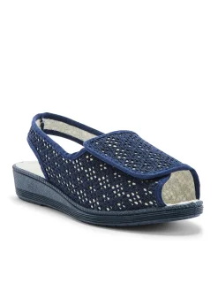 Femme Pédiconfort Sandales pantoufles ouverture totale