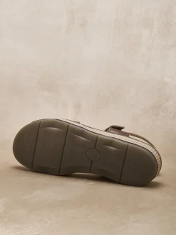 Femme Pédiconfort Sandales scratch à aérosemelle amovible