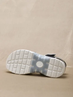 Femme Pédiconfort Sandales spécial marche à scratchs