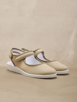 Femme Pédiconfort Sandales textile ouverture totale