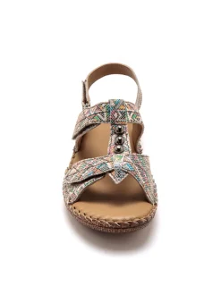 Femme Pédiconfort Sandales ultra souples en cuir