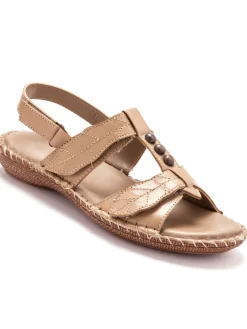 Femme Pédiconfort Sandales ultra souples en cuir