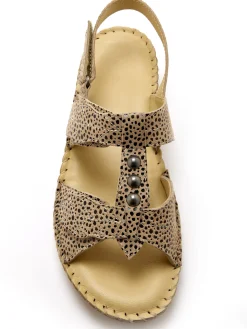 Femme Pédiconfort Sandales ultra souples en cuir