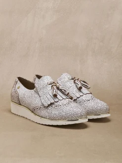 Femme Pédiconfort Sans-gêne à pompons élastiqués côtés