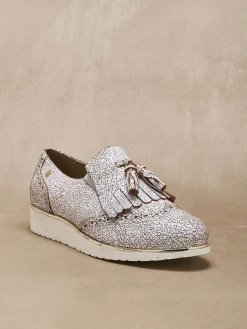 Femme Pédiconfort Sans-gêne à pompons élastiqués côtés