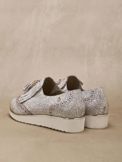 Femme Pédiconfort Sans-gêne à pompons élastiqués côtés