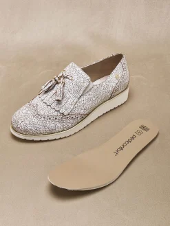 Femme Pédiconfort Sans-gêne à pompons élastiqués côtés