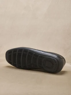 Homme Pédiconfort Sans-gêne cuir élastiqués