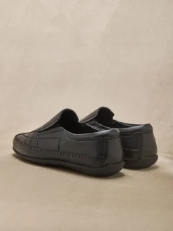 Homme Pédiconfort Sans-gêne cuir élastiqués