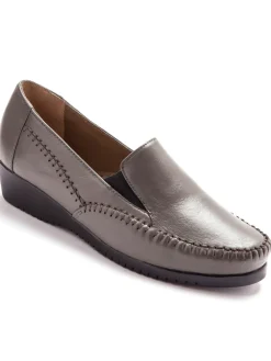 Femme Pédiconfort Sans-gêne cuir élastiqués ultra-souples