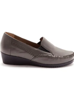 Femme Pédiconfort Sans-gêne cuir élastiqués ultra-souples