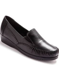 Femme Pédiconfort Sans-gêne cuir élastiqués ultra-souples