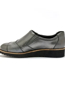 Femme Pédiconfort Sans-gêne cuir zippés et élastiqués