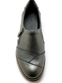 Femme Pédiconfort Sans-gêne cuir zippés et élastiqués