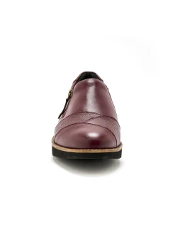 Femme Pédiconfort Sans-gêne cuir zippés et élastiqués