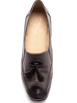 Femme Pédiconfort Sans-gêne en cuir largeur confort