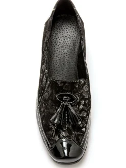 Femme Pédiconfort Sans-gêne en cuir largeur confort