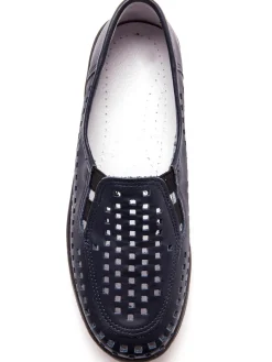 Femme Pédiconfort Sans-gêne en cuir perforés