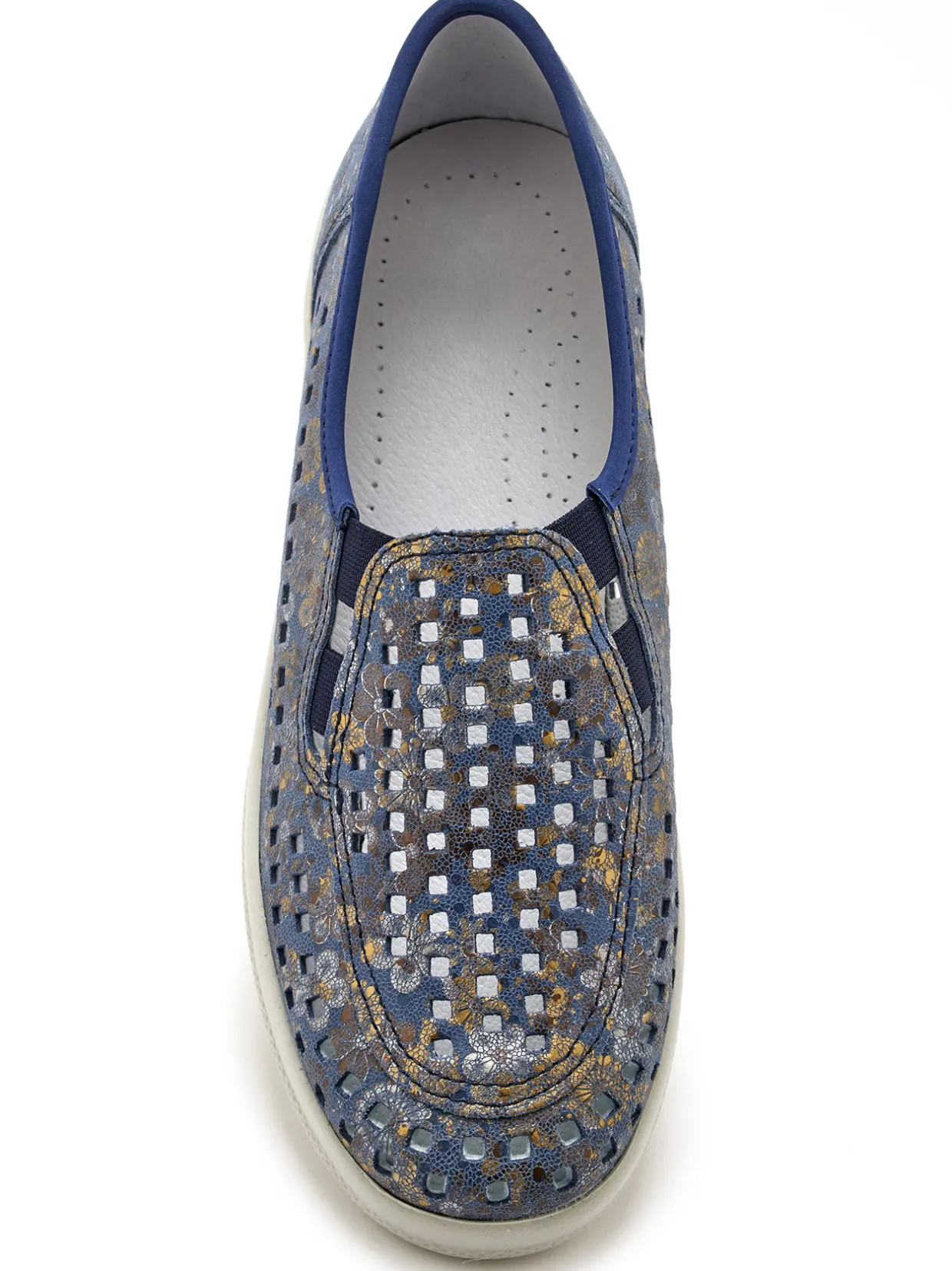 Femme Pédiconfort Sans-gêne en cuir perforés