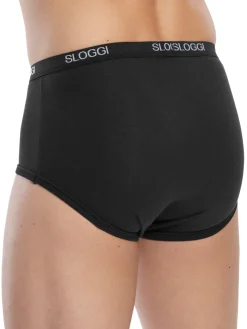 Homme Sloggi Slips maxi ouverts lot de 3