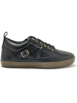Femme Pédiconfort Sneakers basses à lacets et zip côté