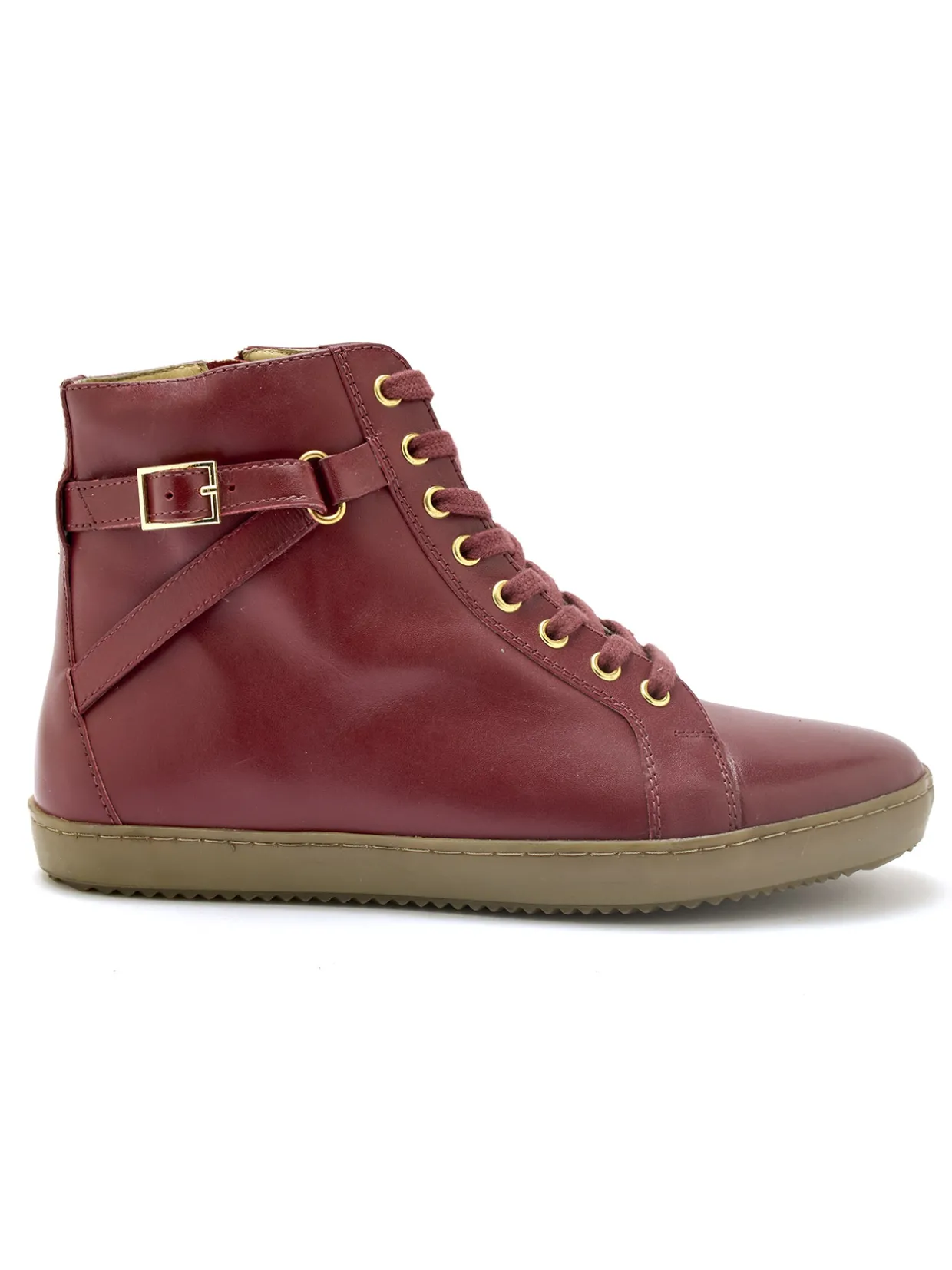 Femme Pédiconfort Sneakers montantes avec zip et lacets