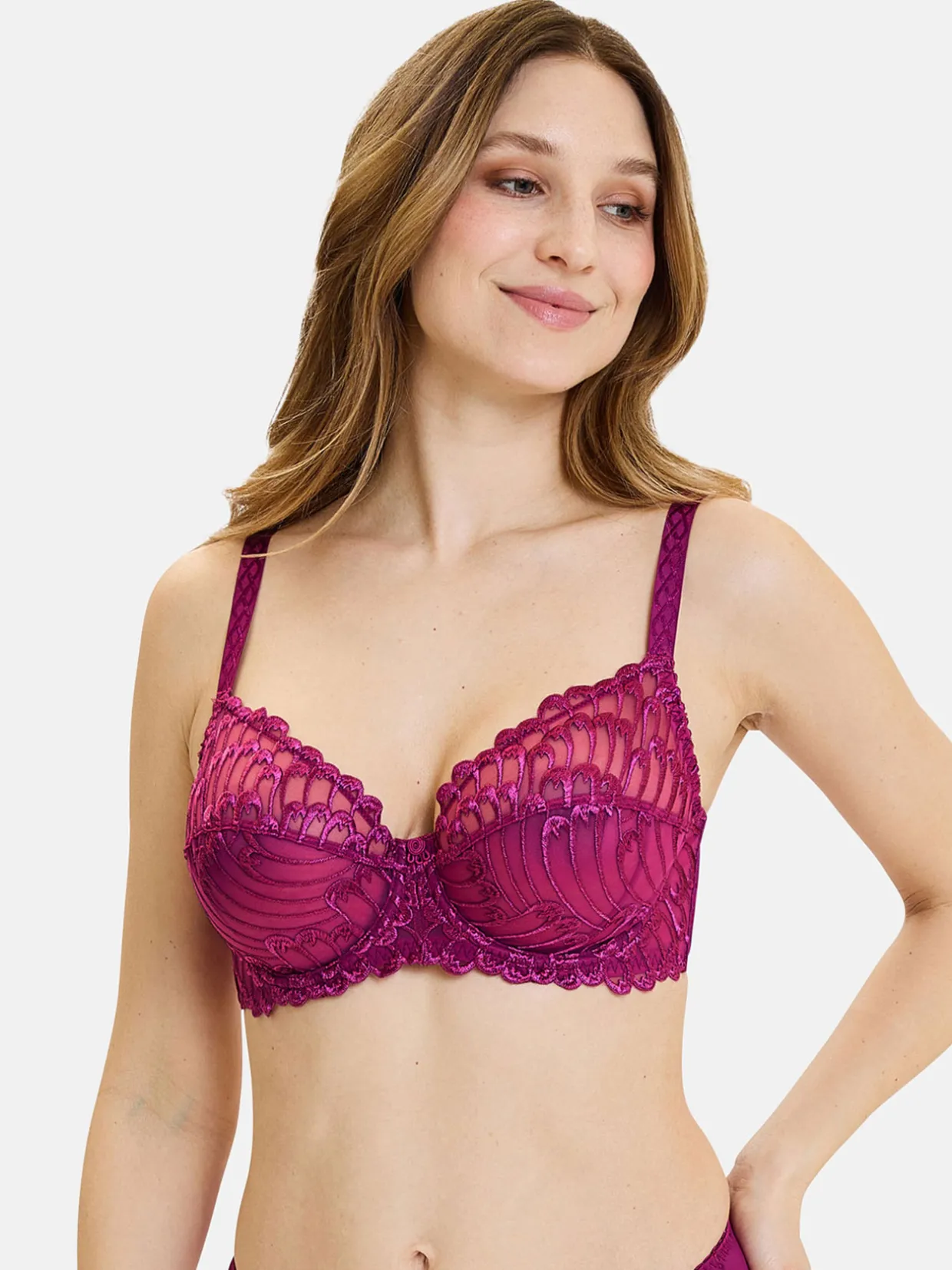 Sans Complexe Soutien-gorge à armatures brodé Narcisse