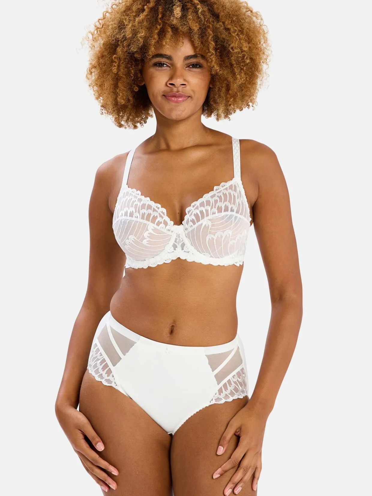 Sans Complexe Soutien-gorge à armatures brodé Narcisse