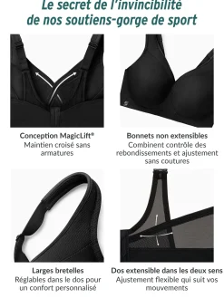 Glamorise Soutien-gorge de sport sans coutures