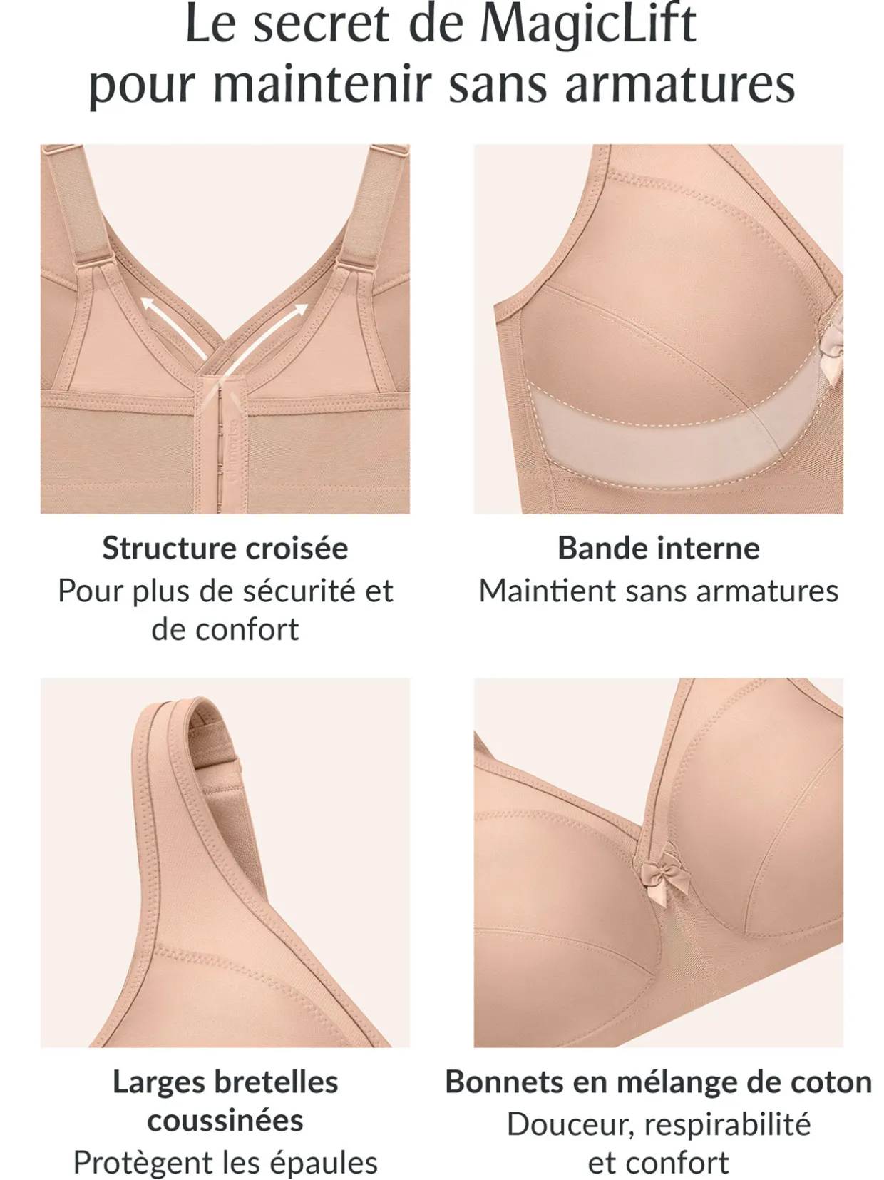Glamorise Soutien-gorge Magic Lift® sans armatures