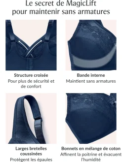 Glamorise Soutien-gorge Minimiseur MagicLift