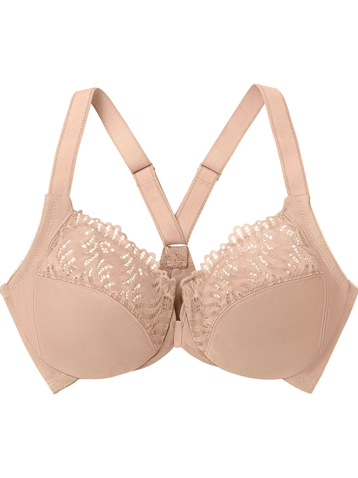 Glamorise Soutien-gorge Wonderwire, dos dentelle
