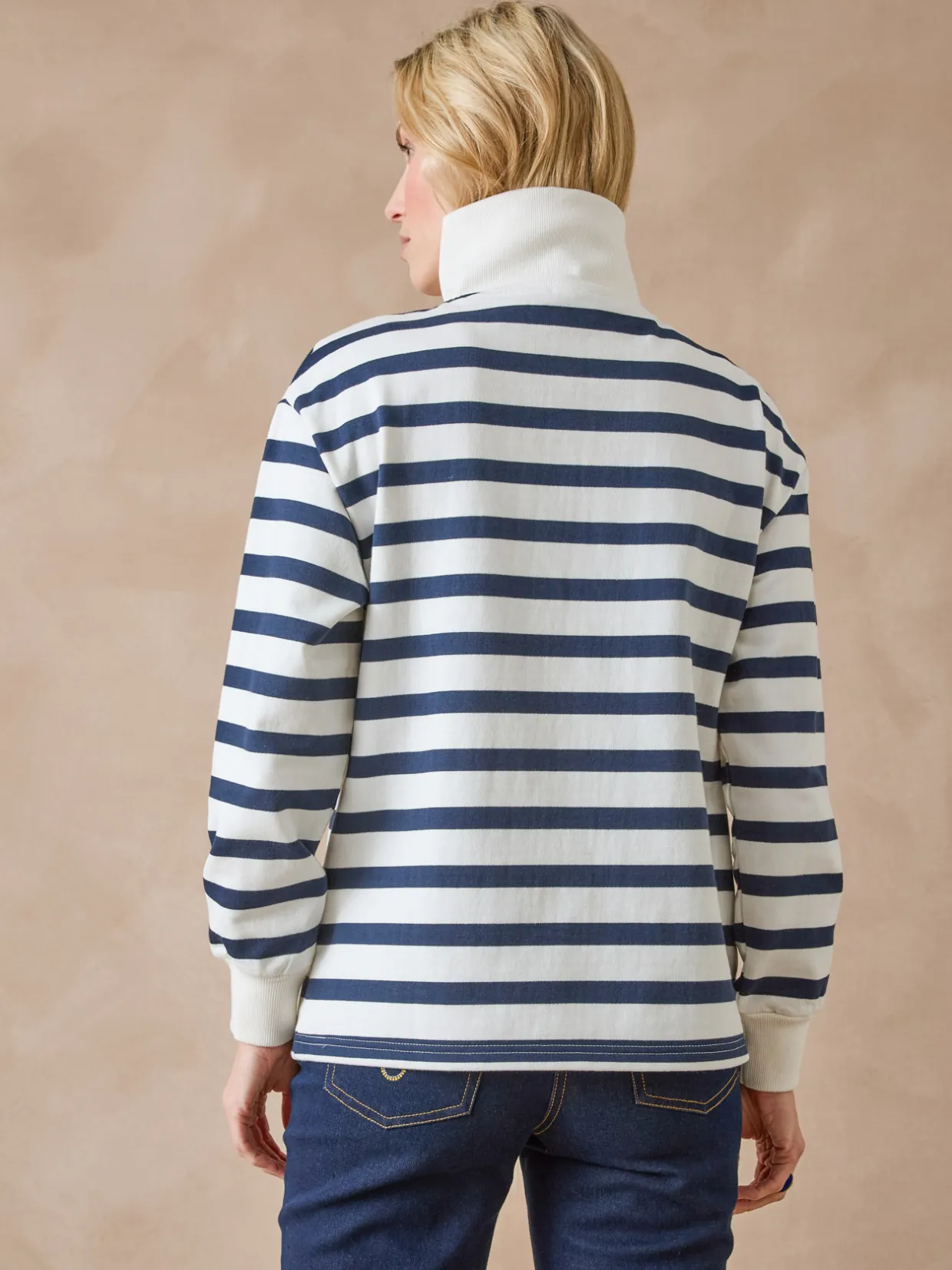 Femme Daxon Sweat-shirt col camionneur zippé