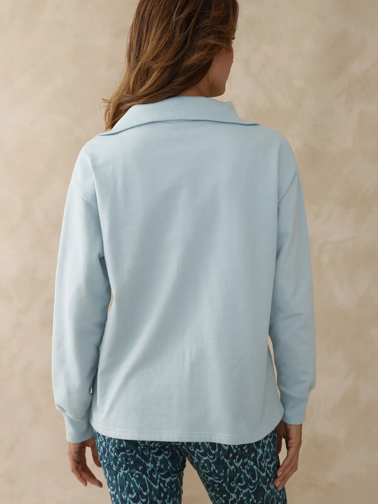 Femme Daxon Sweat-shirt col camionneur zippé