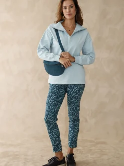 Femme Daxon Sweat-shirt col camionneur zippé