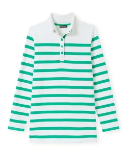 Femme Daxon Sweat-shirt rayé col montant