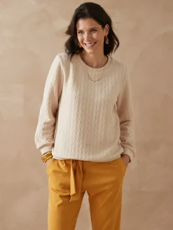 Femme Daxon Sweat-shirt reliefé