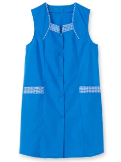 Femme Daxon Tablier 3/4 sans manches tout boutonné