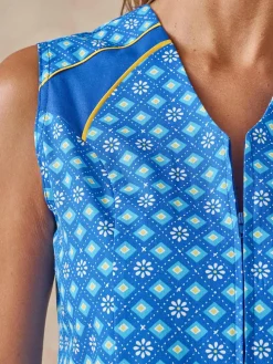 Femme Daxon Tablier zippé imprimé sans manches