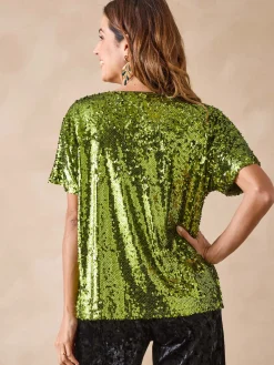 Femme Daxon Tee-shirt à sequins