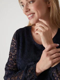 Femme Daxon Tee-shirt avec dentelle