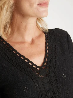 Femme Daxon Tee-shirt avec macramé