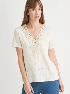 Femme Daxon Tee-shirt avec macramé