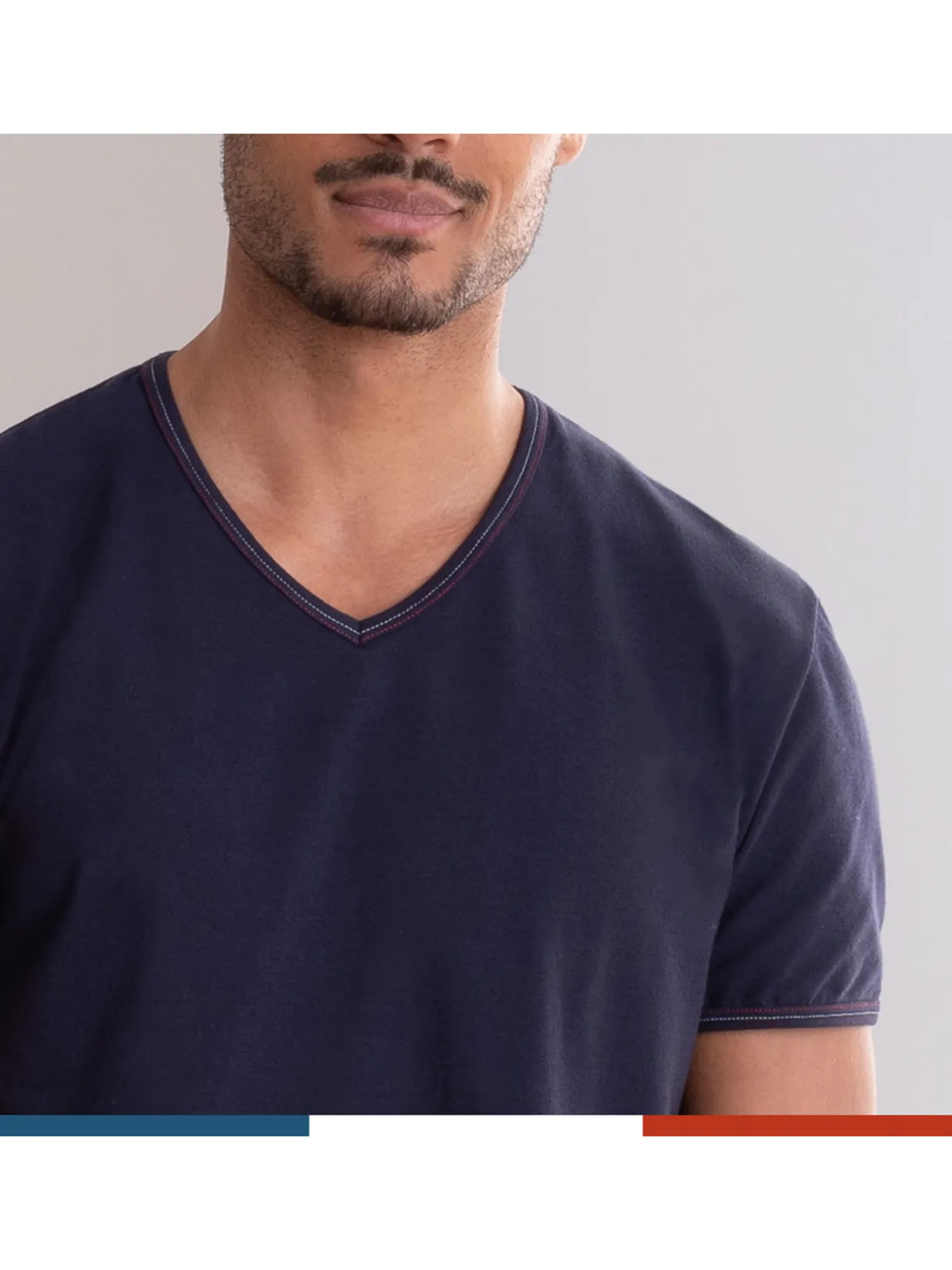 Homme Eminence Tee-shirt col V homme Fait en France