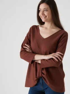 Femme Daxon Tee-shirt côtes plates