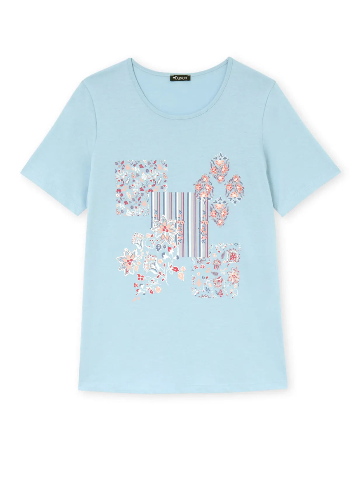 Daxon Tee-shirt de pyjama manches courtes