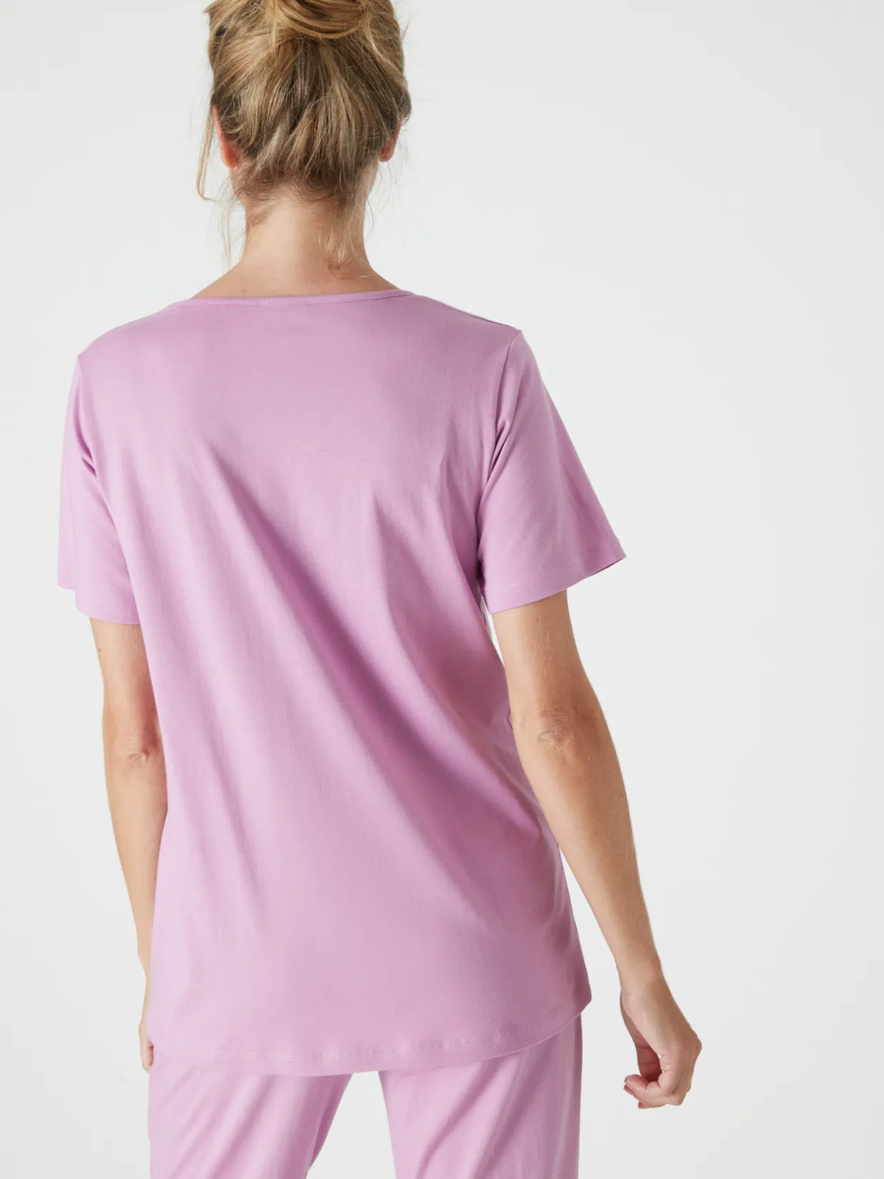 Daxon Tee-shirt de pyjama manches courtes