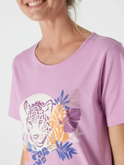 Daxon Tee-shirt de pyjama manches courtes