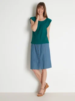 Femme Daxon Tee-shirt dos fantaisie